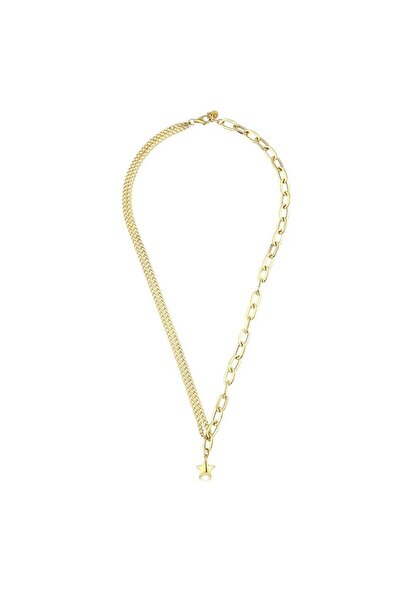 Akça Kuyumcu Ataç Zincir&Kesme Zincir Yıldız Altın Kolye