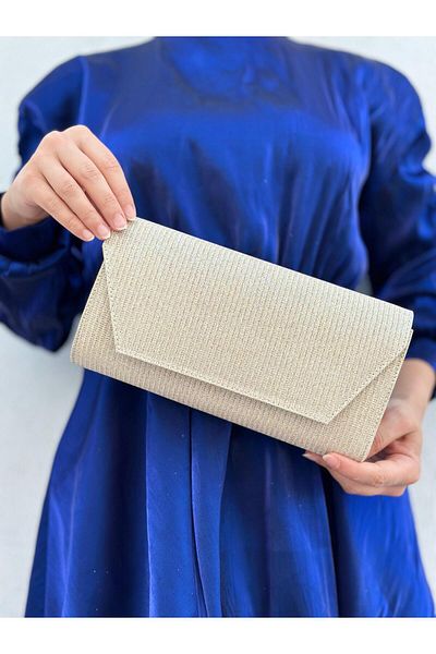 Sh Poly Altın Çupra Γυναικείο βραδινό φόρεμα Clutch - Τσάντα χειρός και γάμου