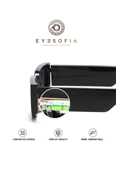 Eyesofia Spirit Unisex Black Sunglasses