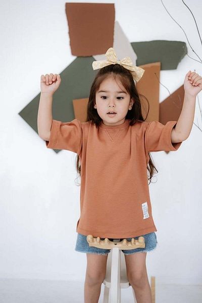 BABYBEK Tricou pentru copii Tile Color Premium Oversize - Unisex