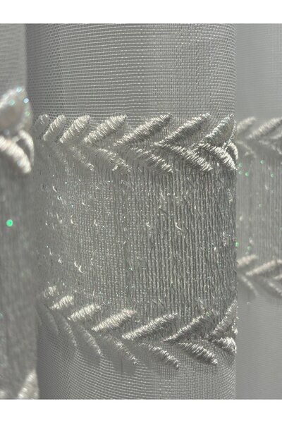 Zd Bambu Zemin 3 Sıra Kalite İşlemeli Dökümlü Tül 1/3 Sık Boru (A) Pile