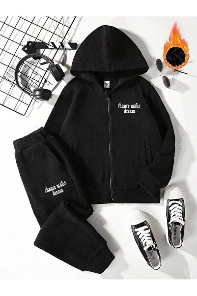 bellanova 2-piEcE SEt - PrintEd ZippErEd SwEtshirt and SwEatpants