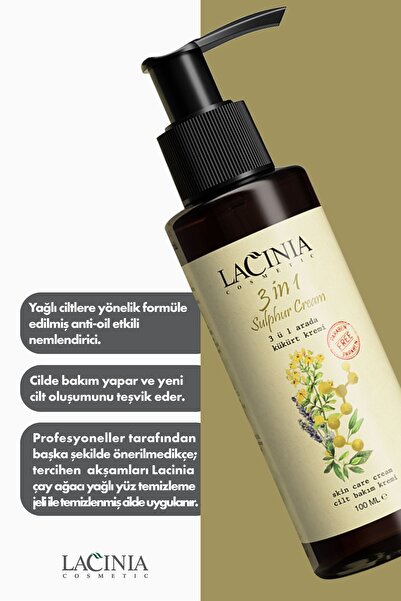 Lacinia 3 In 1 Kükürt Kremi 100ml