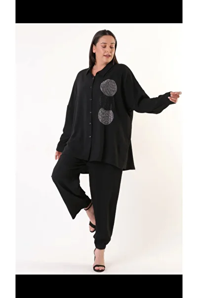 Seçkin Büyük Beden LARGE SIZE CUSTOM AEROBIN OVERSIZE SHIRT