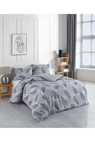 uykulife home collection UYKULİFE Šedá sada povlečení na dvoulůžko bez výplně