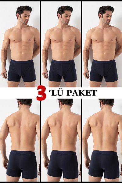 Özlem & Donex Donex 3 Pack Low Waist Lycra Boxer 2350