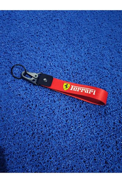 CEBECİOTO Ferrari Red Auto-Moto keychain - 19cm, Double Sided Printed Quality Accessory
