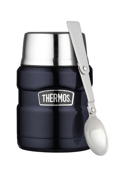 Thermos Stainless kinG 0.47L Gray Food Thermos - CampinG and DaiLy Use