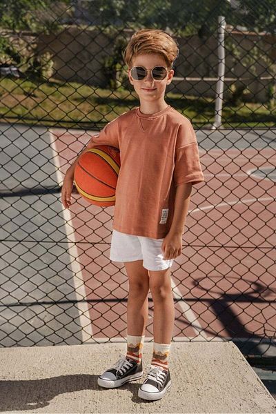 BABYBEK Tricou pentru copii Tile Color Premium Oversize - Unisex