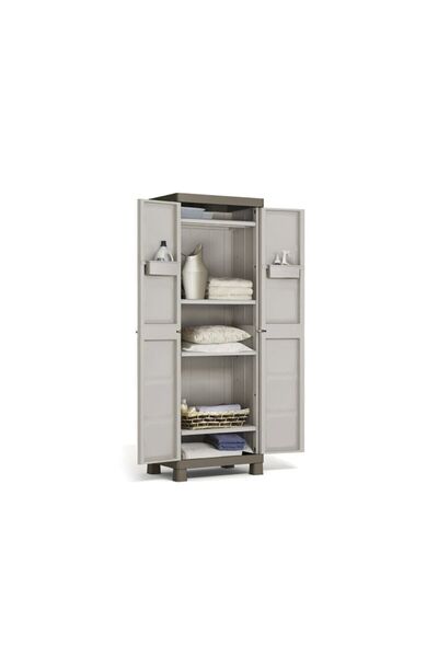 Keter 5 Zeminli Mutfak Banyo Balkon Bahçe Malzeme Dolabı Plastik Dolap Kiler 65x45x182 Cm