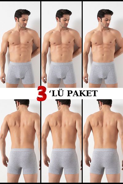 Özlem & Donex 2350 3 Pack Low Waist Lycra Boxer