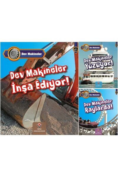 Tübitak Yayınları Tübitak Giant Machinery Series 3 Book Set (Ages 7+)