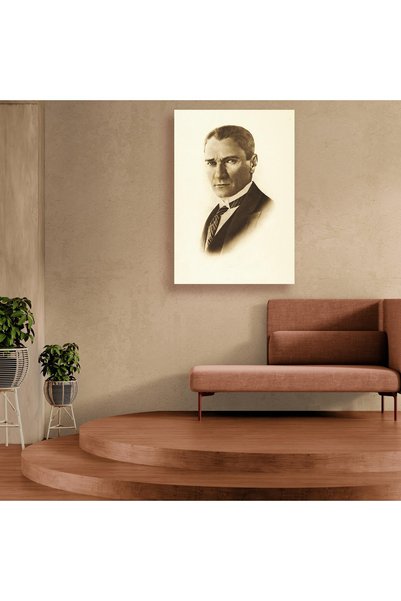KOSS Dijital Retro Tarz Atatürk Portresi Kanvas Tablo