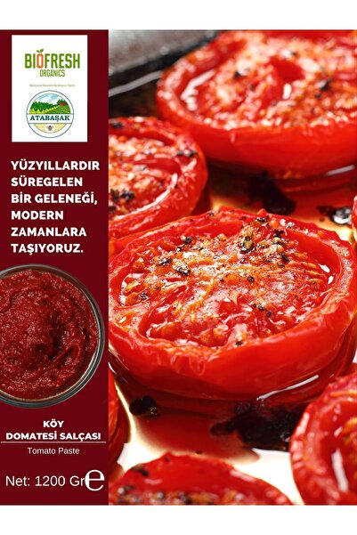 ÇİFTÇİDEN ORGANİK MARKET Bıofresh Organıcs Saf Güneşte Kurutulmuş Köy Domatesi Salçası (EL YAPIMI) 1 KG