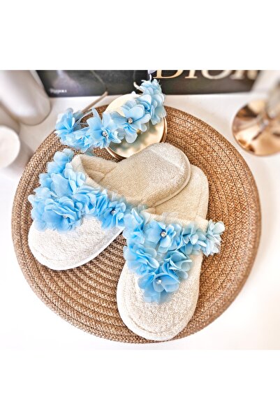 pegu baby collection MAVİ DOLGUN LOHUSA TERLİK TAÇ  TAKIMI  , GELİN, ÇEYİZ
