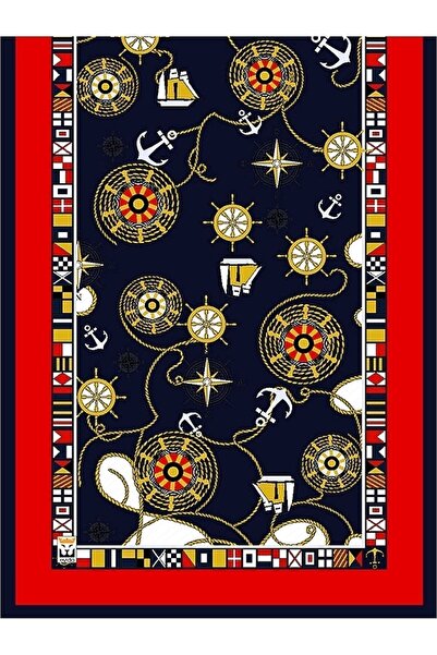 Denizel Fular 150x50 Dijital Desenli Polyester Fular (MAR042)
