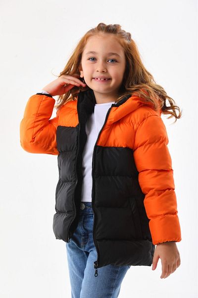 Mina Girl's Winter Puffer Jacket - Padded, Hooded and Fleece