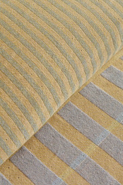 Karaca Home Cu dungi 100% bumbac dublu muselină albastru piqué