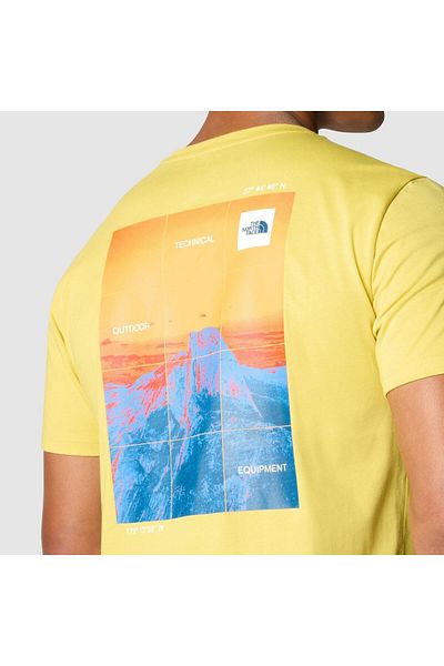 THE NORTH FACE Men's Heatographic Foundation T-Shirt - Yellow, Nf0A882Xqoa1