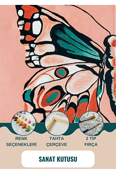 SANAT Sayılarla Boyama & Hobi Seti -  Fırça Boya Duvara Asma Aparatı Dahil 40...