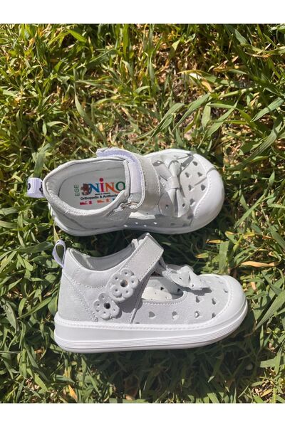 NİNO BEBE Nino First Step Genuine Leather Baby Shoes with Orthopedic Sole