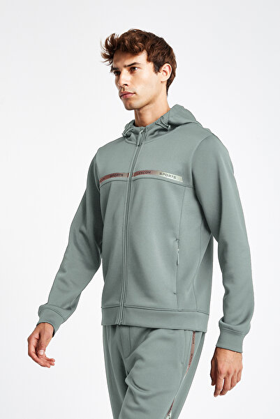 Lescon Erkek Fermuarlı Kapüşonlu Sweatshirt 24N-1128