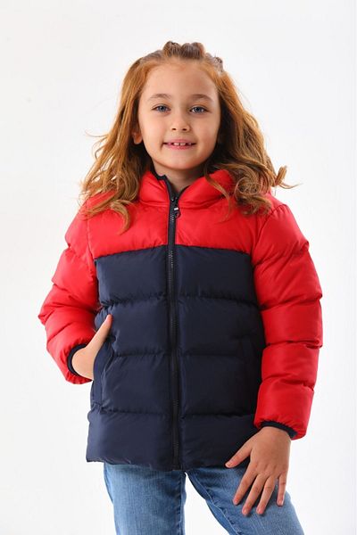 Mina Girl's Winter Puffer Jacket - Padded, Hooded and Fleece