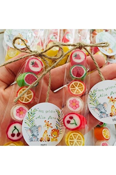 ŞEKERCİYAŞAR Meyve Desenli Özel Hediye Şeker 25 Adet