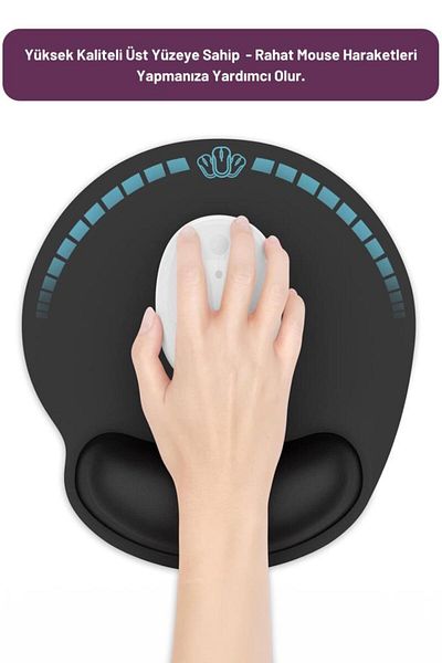 Lord Mountain Comfort Anti-Slip Mouse Pad with Wrist Rest