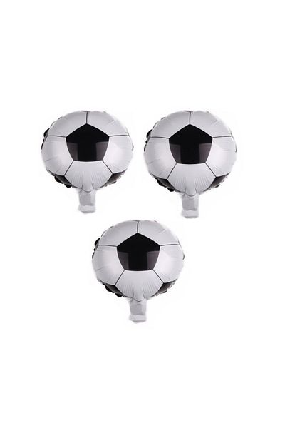 BAL10 DÜNYASI Football Ball Foil Foil Balloon 45 Cm 3 Pieces