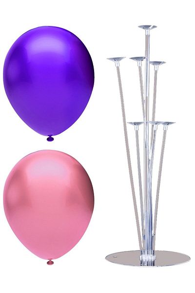 BAL10 DÜNYASI 7 Stick Balloon Stand + 7 Balloons