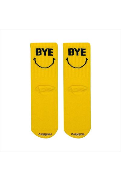 CARNAVAL SOCKS Γεια και αντίο, πολύχρωμες αθλητικές κάλτσες με γραπτά σχέδια
