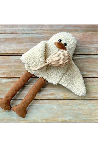 Solemia Çocuk Bebek Uyku Arkadaşı Duffy Ördek- Peluş Ördek, Uzun Bacak Kuş