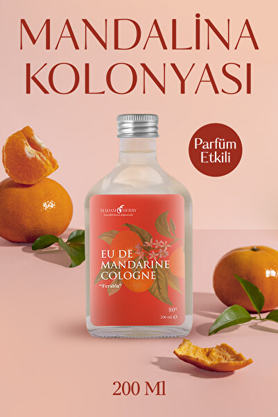 Doğal Mandalina Kolonyası (200ml) - Cam Şişe