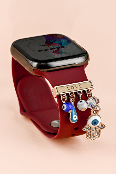 mimtec Apple Watch Uyumlu Charm Akıllı Saatlerle Uyumlu Charm Aksesuar Süs Ko...