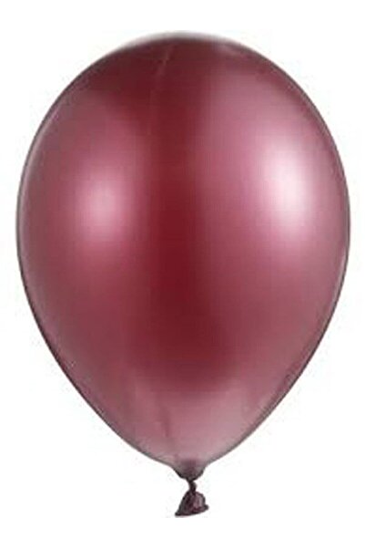 BAL10 DÜNYASI بالون ميتاليك أحمر كلاريت 20 قطعة