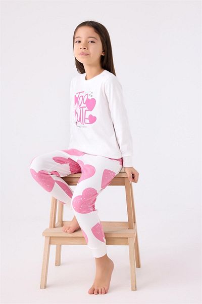 Rolypoly Girl's Pink Long Sleeve Pajama Set