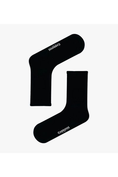 CARNAVAL SOCKS Обикновени черни спортни чорапи без шарки