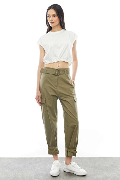 PAULMARK Γυναικείο παντελόνι με πόρπη με πλάγια τσέπη PT9112