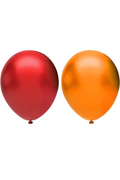 BAL10 DÜNYASI Metallic Balloon Set 20 Pieces (Red, Yellow)