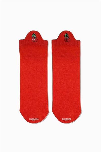 CARNAVAL SOCKS Спортни чорапи с бродирани шарки и ботуши с черешова повърхност