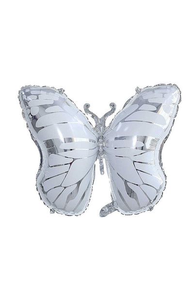 BAL10 DÜNYASI White Butterfly Foil Balloon 70x53 Cm