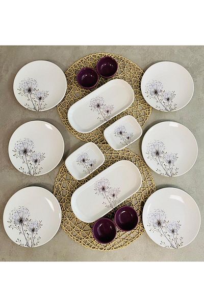 Keramika 14 Piece Breakfast Set for 6 People