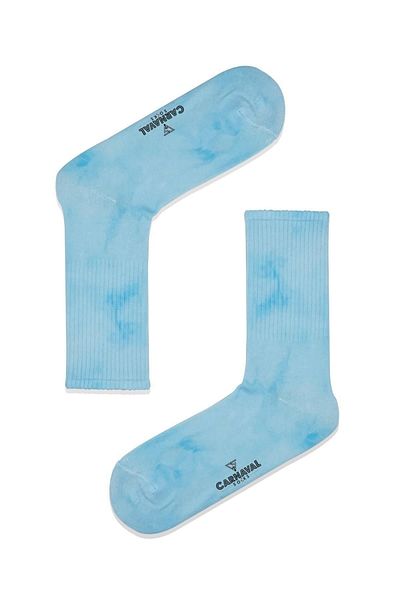 CARNAVAL SOCKS Αθλητικές κάλτσες ταλαιπωρημένες μπλε Tie Dye