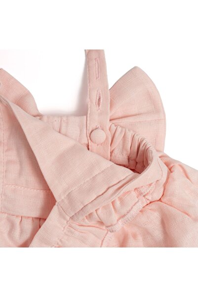 DEUX LAPINS 100% Cotton Muslin Baby Ruffle Evening Dress