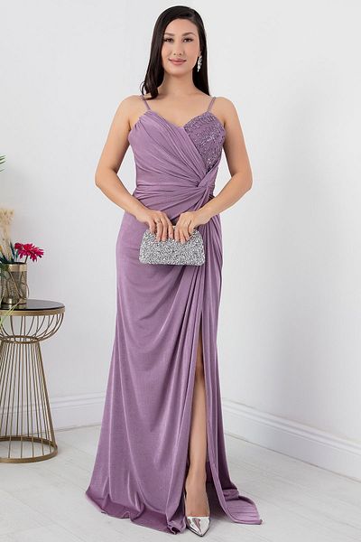 PULLIMM Rochie de seară cu bust cu mărgele - DMN4800