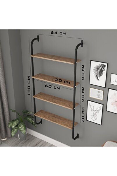 SENSA MODÜLER MOBİLYA Metal Kitaplık Duvar Rafı