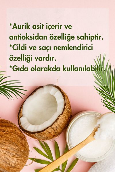 ULUDAĞ HERBAL Coconut Oil - 100% Natural Pure, Benefits