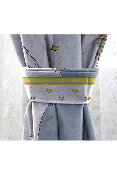 Bebişim Halı Double Winged Little Prince Children's Room - Background Curtain