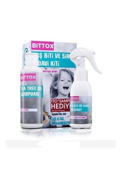 Bittox Baş Bit Sirke Spreyi Tto Şampuan 150 ml Bit Tarağı Tedavi Kiti